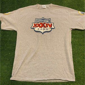 Vintage Miller Lite Super Bowl XXXIV 34 2000 NFL football t-shirt large